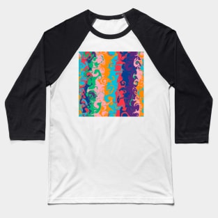 Melted rainbow Baseball T-Shirt